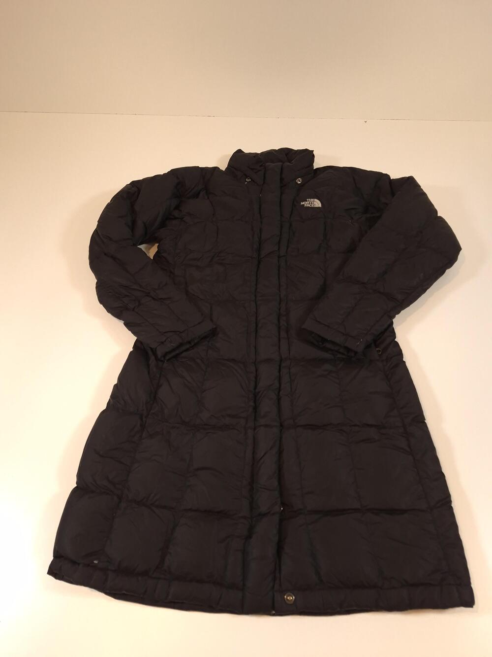 The North Face Coat Womens Small Black 600 Down Long Quilted Puffer Warm